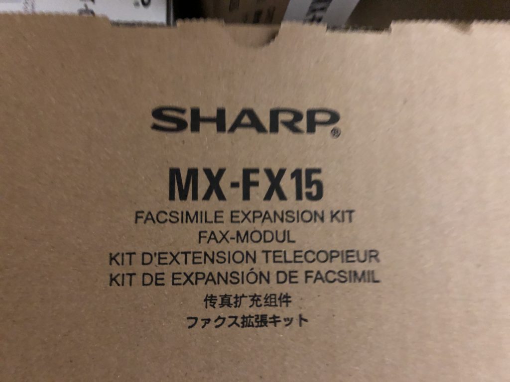 MX-FX15 Fax Unit