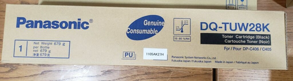 DQ-TUW28K Black Toner