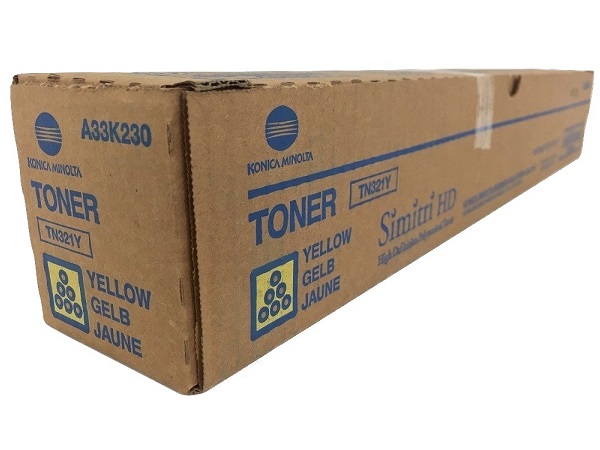 TN321Y (A33K230) Yellow Toner Cartridge