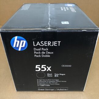 CE255XD (55X) 2-Pack Black High-Yield Toner