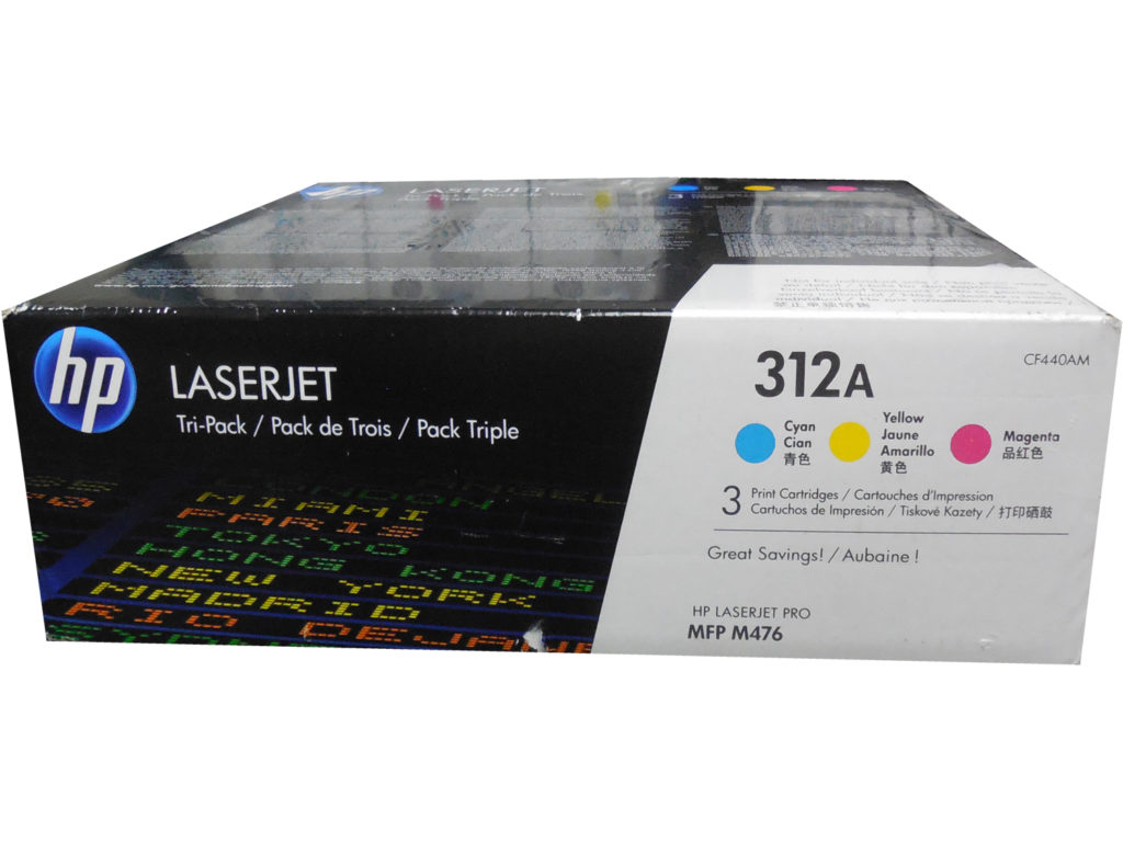 CF440AM (312A) 3-Pack CMY Toner Cartridges