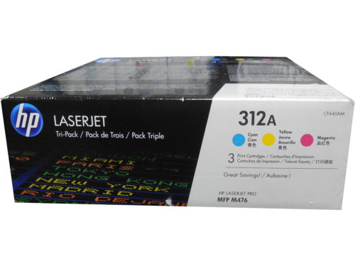 CF440AM (312A) 3-Pack CMY Toner Cartridges