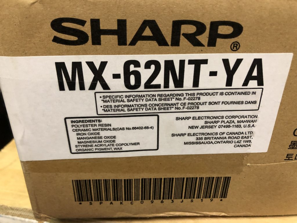 MX-62NTYA Yellow Toner