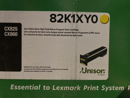 82K1XY0 Yellow Extra HY Toner
