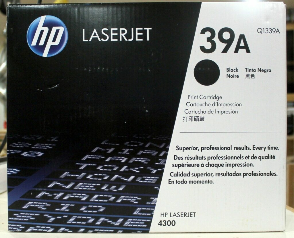 Q1339A (39A) Black Toner Cartridge