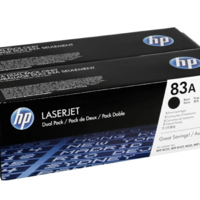 CF283AD (83A) 2-Pack Black Toner Cartridge