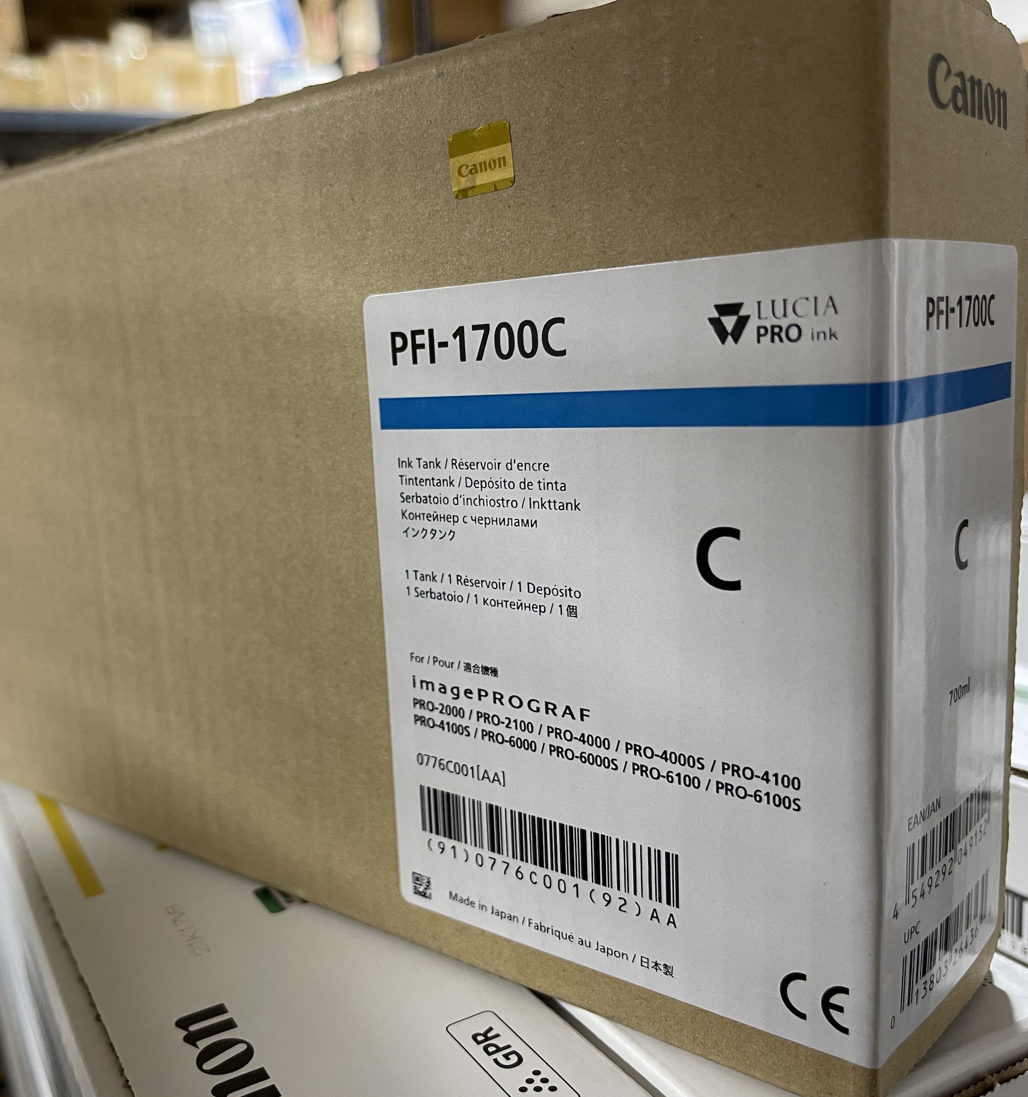 PFI1700C (0776C001) Cyan Ink