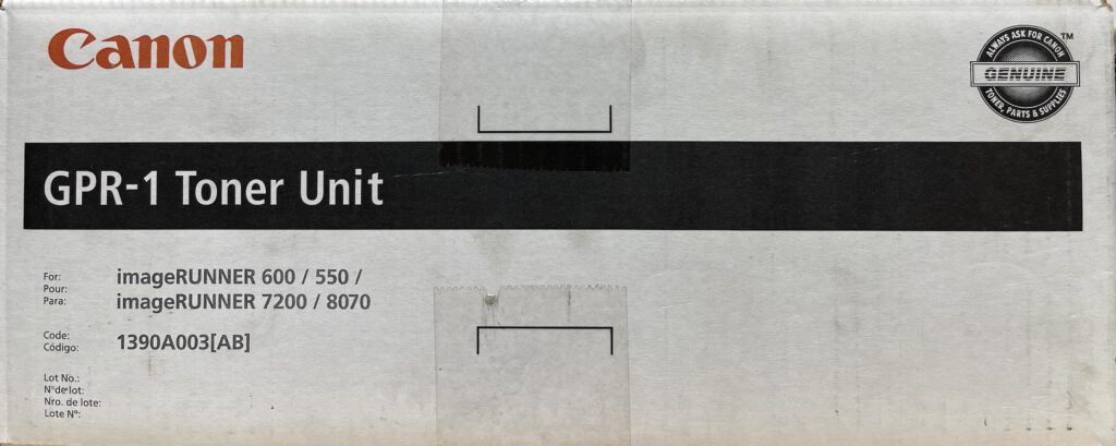 GPR1 (1390A003) 3-Pack Black Toner Cartridges