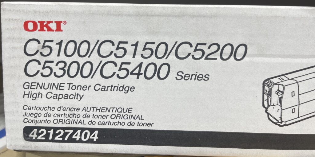 ~42127404 Black High Yield Toner