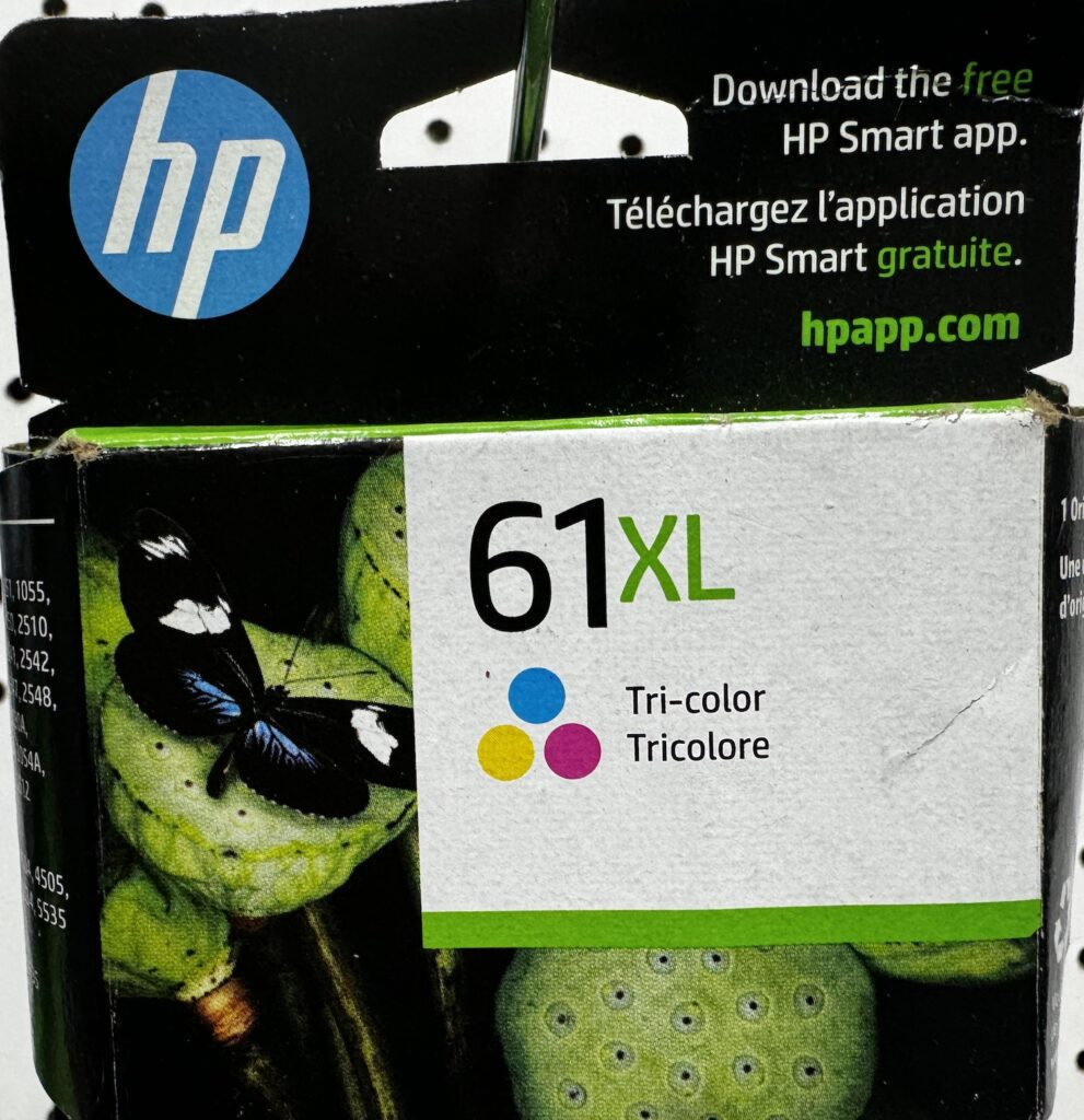 CH564WN (61XL) Tri-Color High-Yield Ink Cartridge
