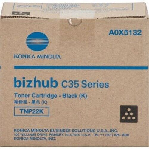 TNP22K (A0X5132) Black Toner Cartridge