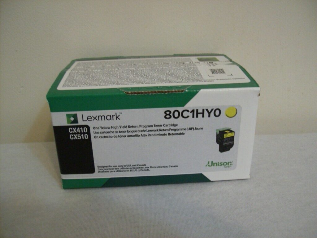 80C1HY0 (801YH) Yellow High-Yield Toner
