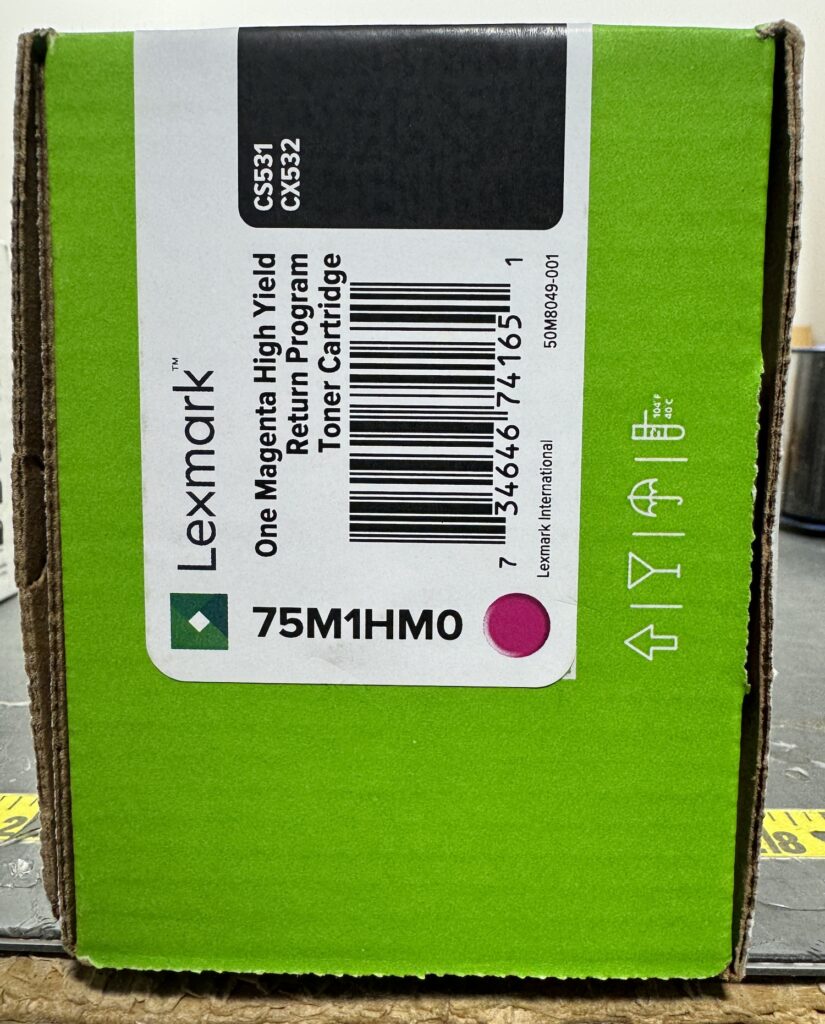 75M1HM0 Magenta HY Toner Cartridge