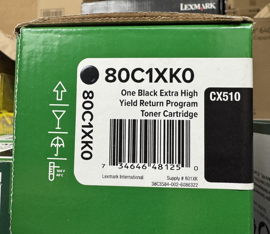 80C1XC0 (801XC) Cyan Extra High-Yield Toner