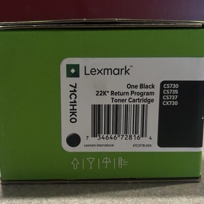 71C1HK0 Black High Yield Toner Cartridge