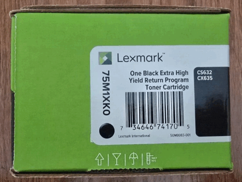 75M1XK0 Black Extra HY Toner
