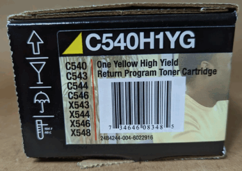 -C540H1YG Yellow High-Yield Toner