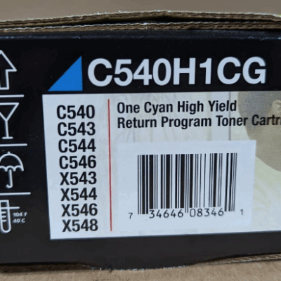 -C540H1CG Cyan High-Yield Toner