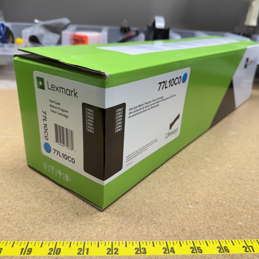 77L10C0 Cyan Toner Cartridge