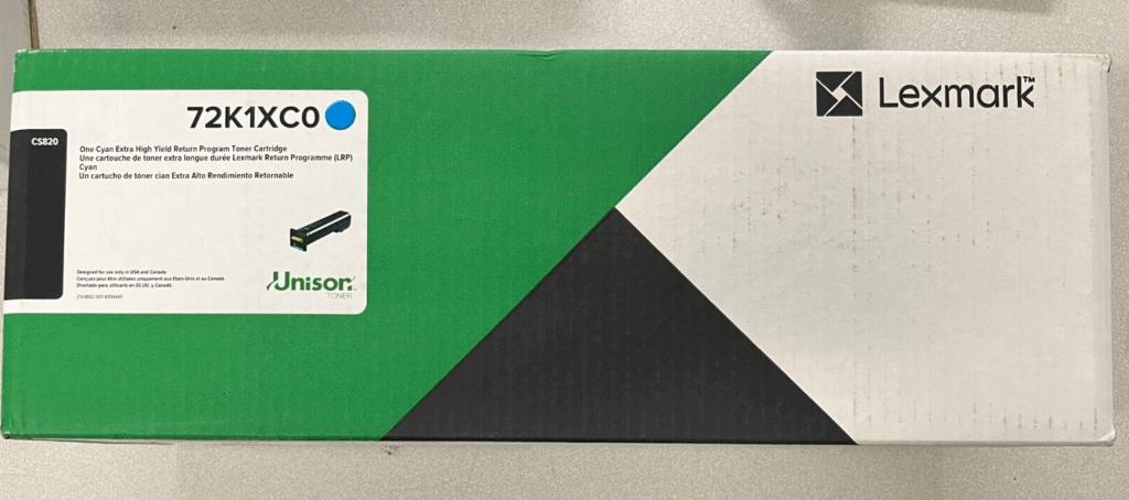 72K1XC0 Cyan Toner Cartridge