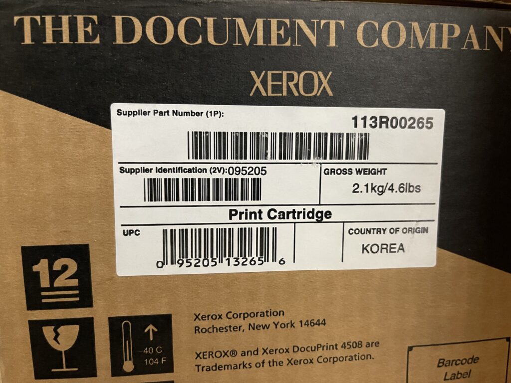 113R00265 (113R265) Black Toner