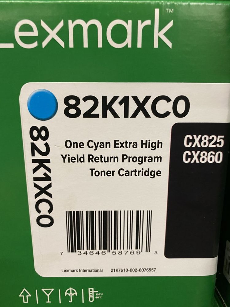 82K1XC0 Cyan Extra HY Toner