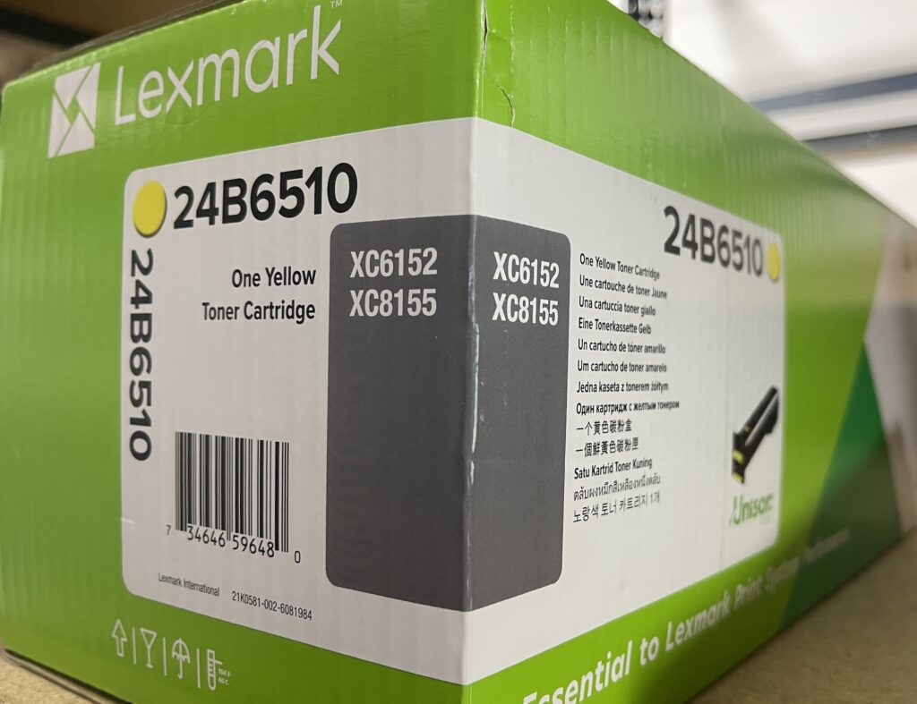 24B6510 Yellow Toner Cartridge