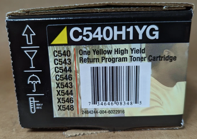 ‘-C540H1YG Yellow High-Yield Toner