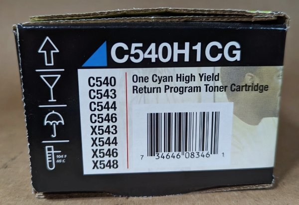 ‘-C540H1CG Cyan High-Yield Toner