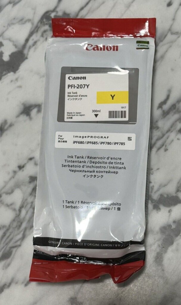 PFI207Y (8792B001) Yellow Ink Tank