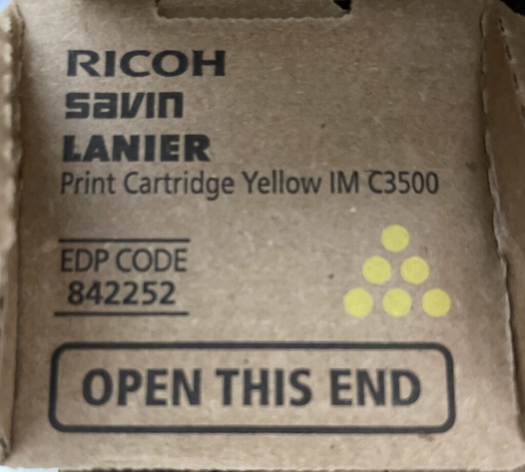 842252 Yellow Toner Cartridge