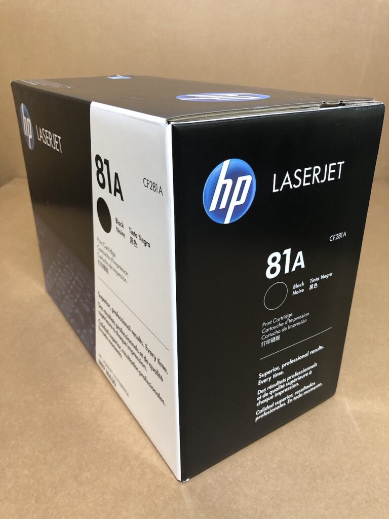 CF281A (81A) Black Toner Cartridge