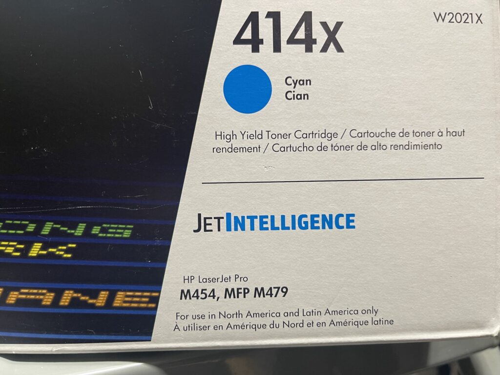 W2021X (414X) Cyan High-Yield Toner