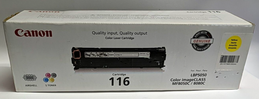 116 (1977B001) Yellow Toner Cartridge