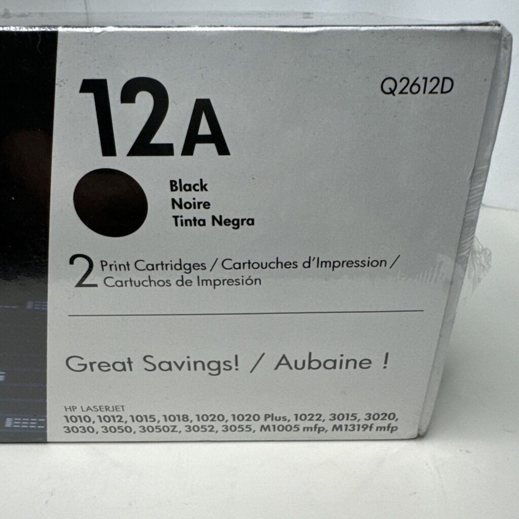 Q2612D (12A) 2-Pack Black Toner