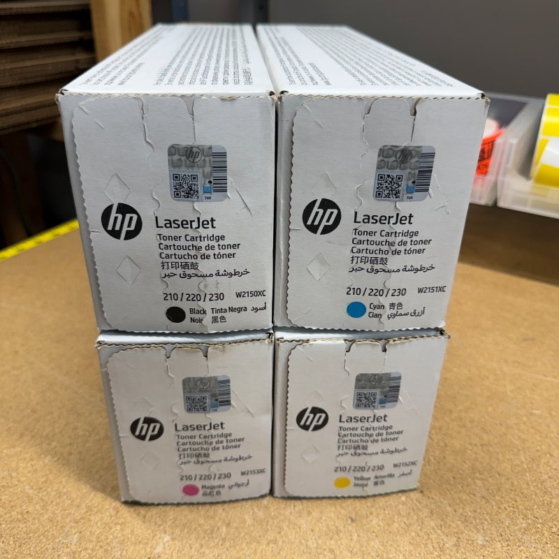 W2150XC-W2153XC (210X) 4-Color Toner Bundle (CMYK)