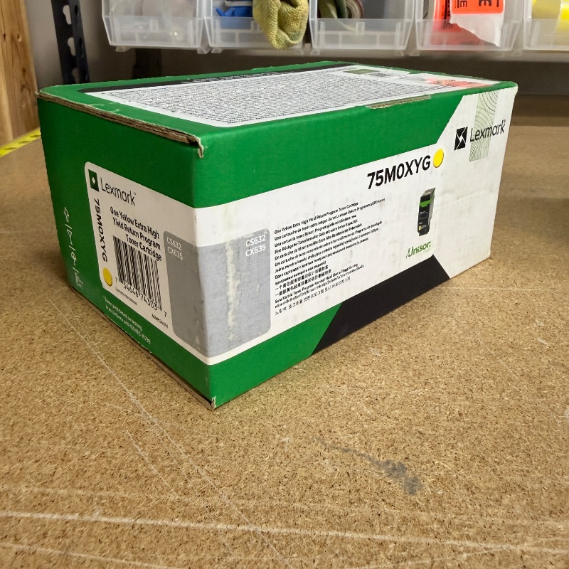 75M0XYG Yellow Extra HY Toner Cartridge